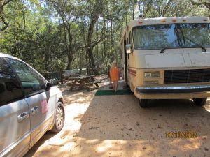 Our Camping Site at Fred Gannon Rocky Bayou State Park