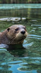 Florida Otter Playing in the Springs