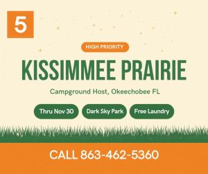 Kissimmee Prairie State Park Workamping