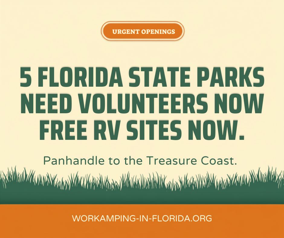 Five Florida State Parks Need Volunteers Right Now